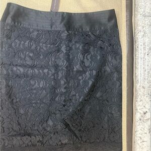 The Limited Black Lace Pencil Skirt